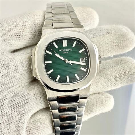 patek philippe nautilus green dial diamond|Patek Philippe Nautilus 5740.